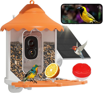 Bird Feeder with Camera, 2.5L Large Capacity, AI Identify 11000+ Birds Species, 