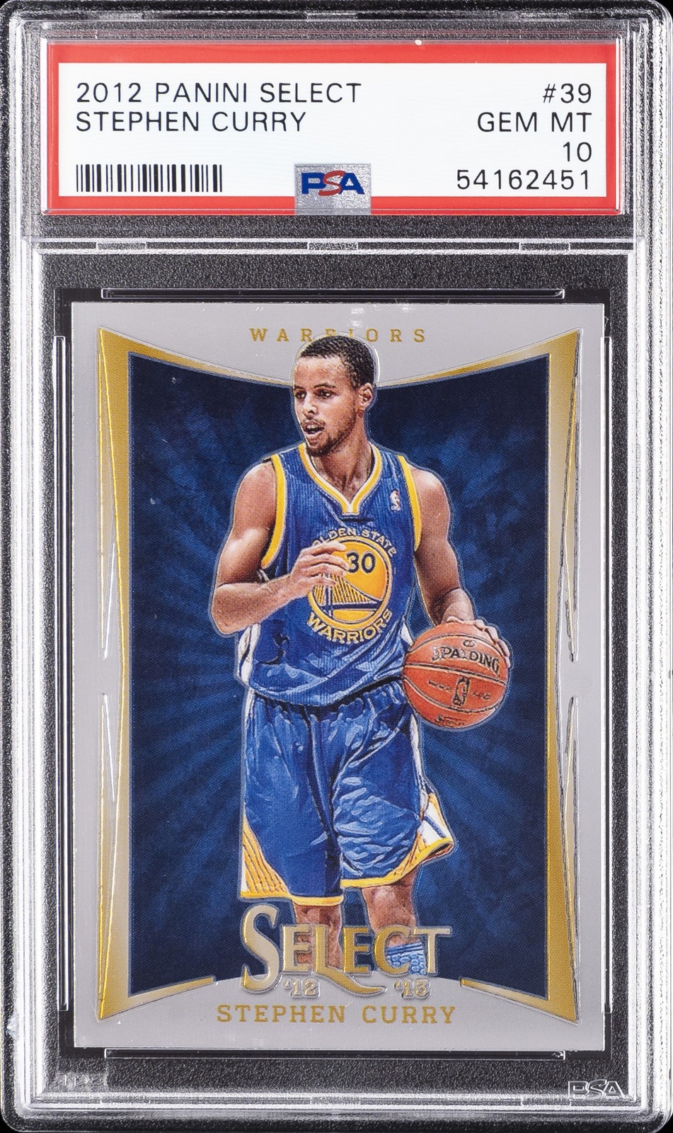 2012 PANINI SELECT #39 STEPHEN CURRY PSA 10