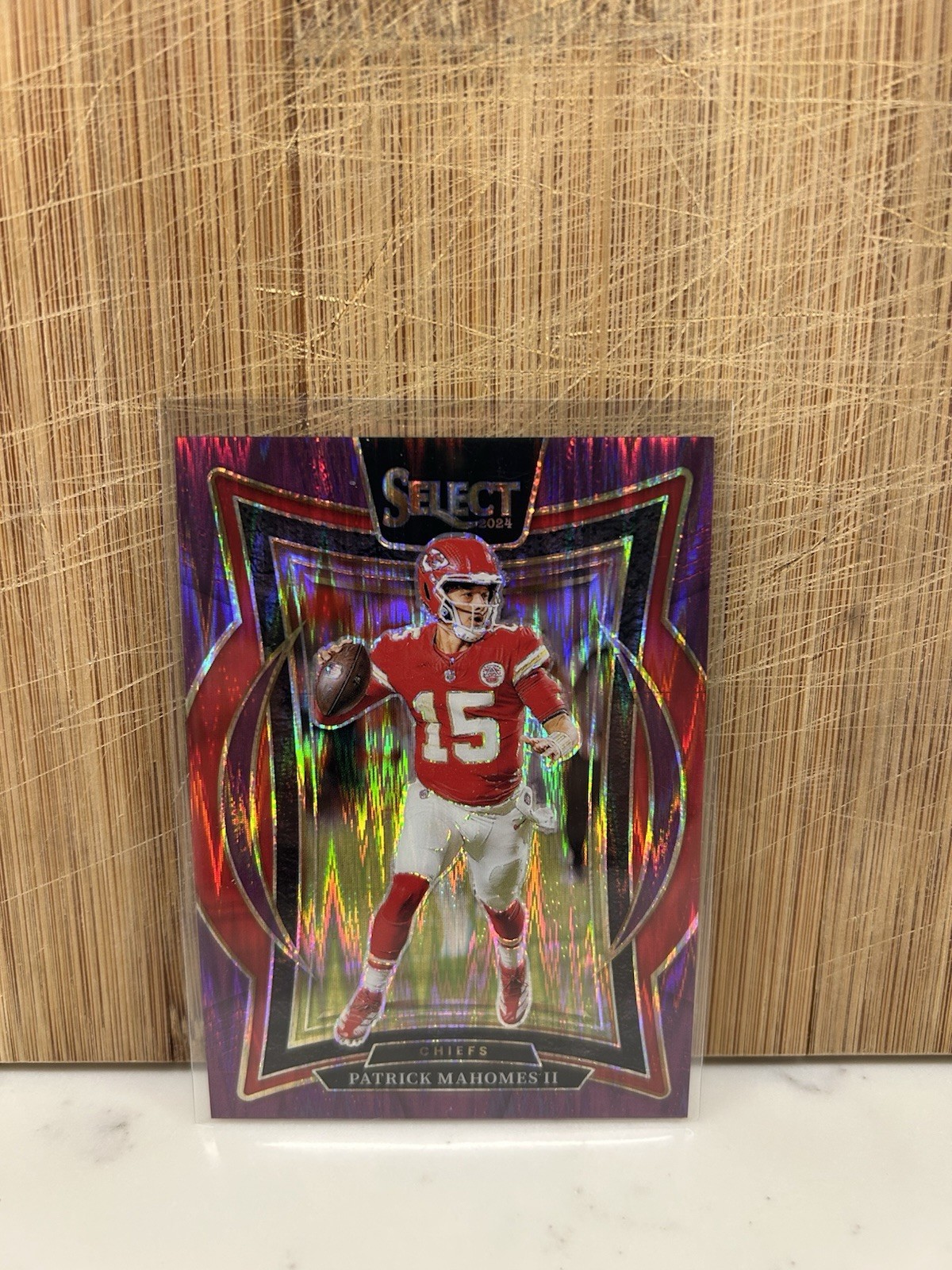 2024 Panini Select - Concourse Patrick Mahomes II #33 Purple Shock Prizm /360