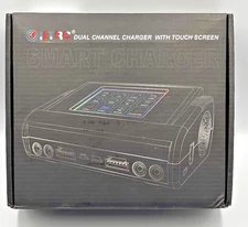 HTRC Lipo Battery Charger Dual Channel with Touchscreen 200W AC/400W DC, 12A×2