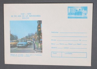 Mayfairstamps Romania 1979 Police Traffic Mint Stationery Envelope aaz_46333