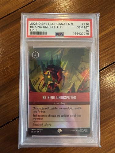 Be King Undisputed graded PSA 10 for sale on eBay