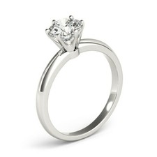 1.00 Carat Genuine Lab Grown Diamond Ring in Gold JK SI2 CERTIFIED