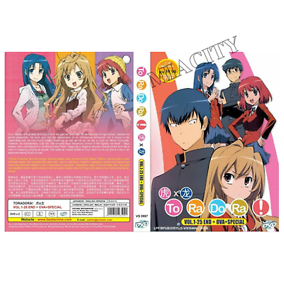 DVD Anime Toradora! Complete TV Series (1-25 End) +OVA +Special (English  Dubbed)