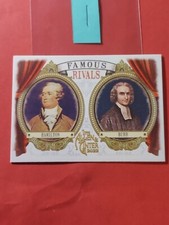 2022 Topps Allen and Ginter Famous Rivals #FR1 Alexander Hamilton/Aaron Burr