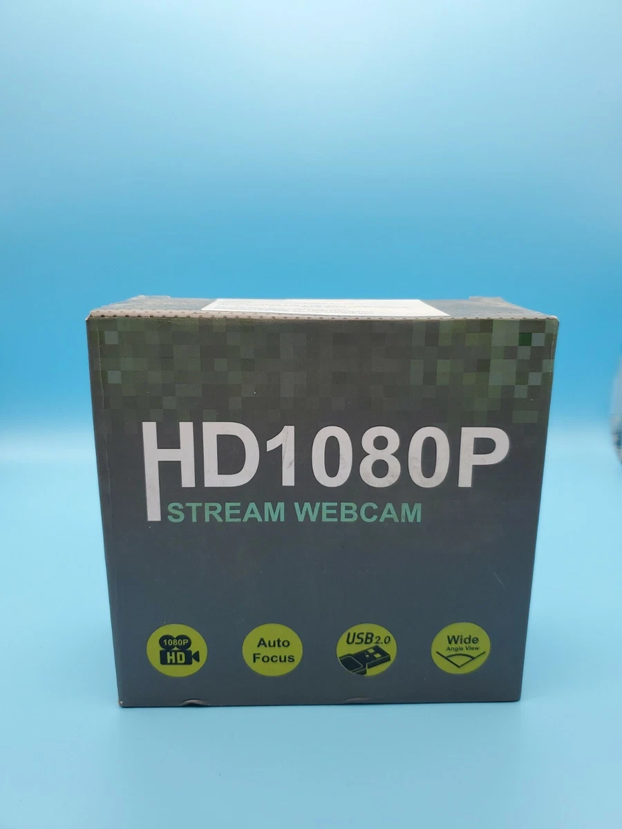 NEW Zacro HD1080P Stream Webcam Microphone Wide Angle Camera View