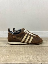 Vintage Adidas Chile 62 Faded Brown Leather Sneakers Y2K Style