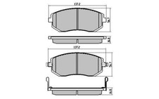 RDA GP MAX FRONT BRAKE PADS FOR SUBARU BRZ/IMPREZA/FORESTER/LIBERTY - RDB1491
