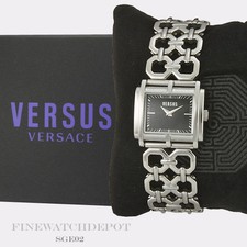 Authentic Versus by Versace Square Stainless Steel Watch SGE020012   SGE02