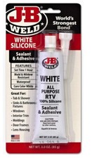 J-B Weld 31312 White All-Purpose RTV Silicone Sealant and Adhesive - 3 oz