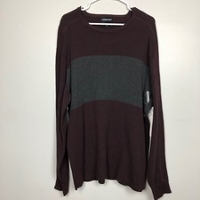 Calvin Klein Jeans Men's Size XXL Purple Gray Crew Neck Pullover Sweater NWT