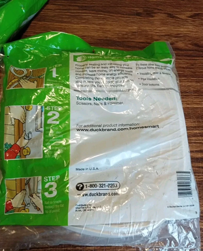 Duck Vinyl Gasket Weather Strip Seal 7/8" x 17' Long Set Of 3 - Image 4 of 4