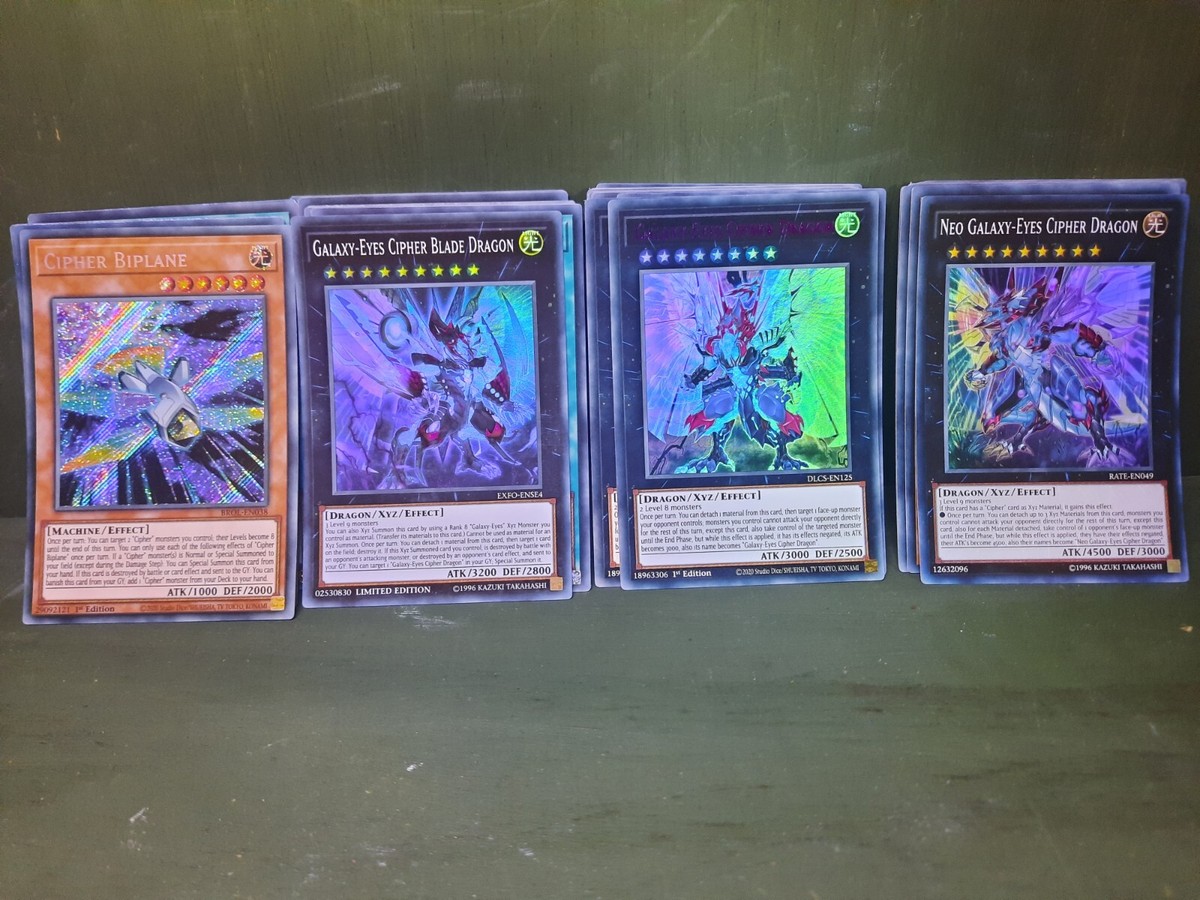 Yugioh Competitive Cipher-Galaxy Deck 41 Card main + 15 Card extra deck