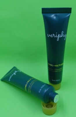 2x Veriphy CTRL+ALT+DEL Facial Cleanser 15ml/.5oz Travel Size (lot of 2) Ip6
