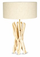 Lampe Tischlampe 62Cm Holz Holzlampe Unikat Braun Treibholz Leuchte Deko
