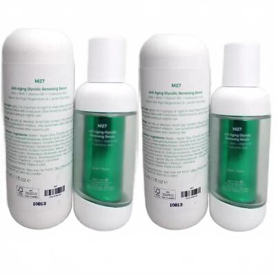 SPOILED C. M27 ANTI AGING GLYCOLIC RENEWING SERUM 1 OZ NEW LOT OF 2