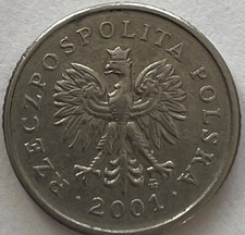Pologne 🇵🇱 Pièce de 10 Grosze 2001 