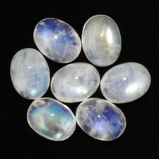 NATURAL WHITE MOONSTONE 11 x 9 MM OVAL CAB CALIBRATED COMMERCIAL 1 PIECE F-2730