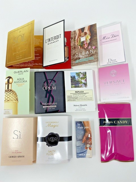 Lot of 12 Designer Perfume SAMPLE Dior Versace Prada ...