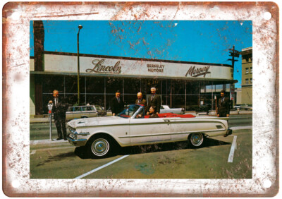 Vintage 1963 Mercury Comet Custom Convertible Ad Reproduction Metal Sign A11807