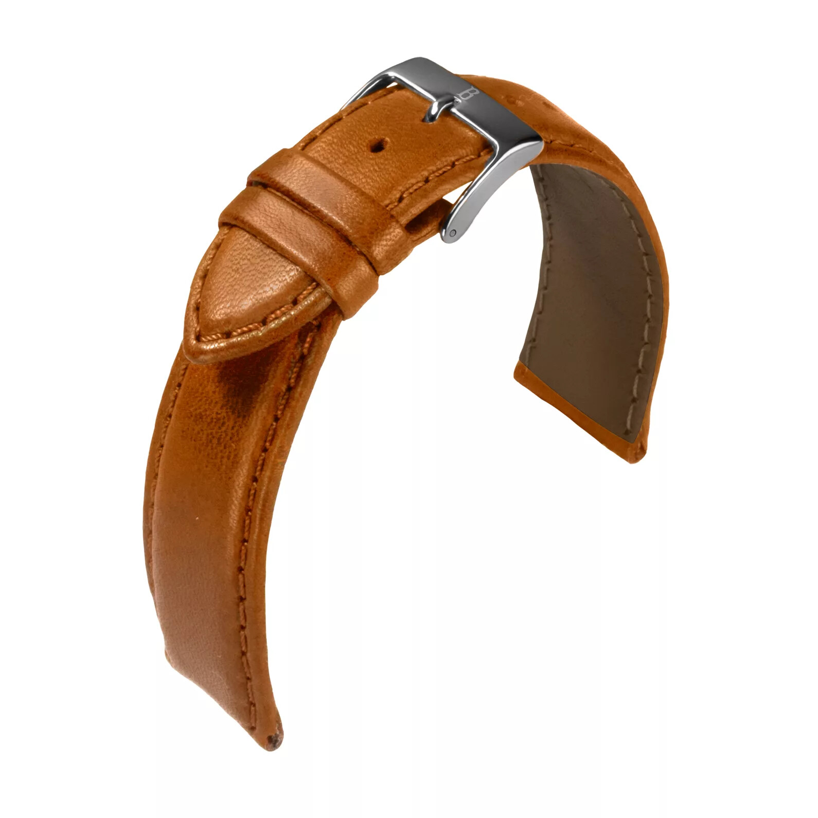 Watch Strap Nappa Cowhide Golden Brown by Barington/Eulit - 18, 20, 22 mm