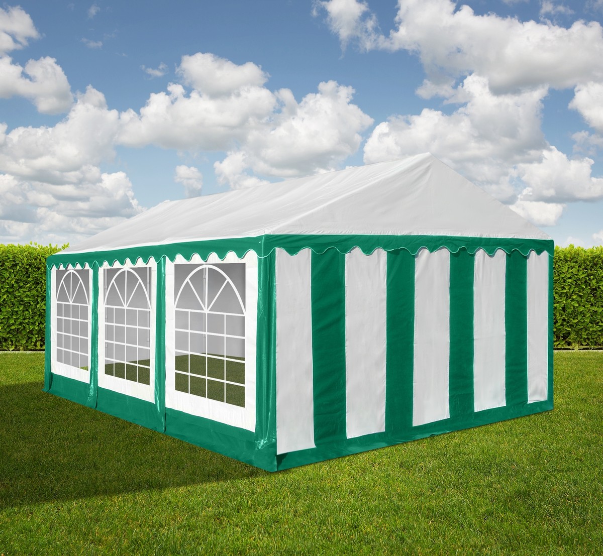 Pavillon 6 Eck Partyzelt 4x6m Pavillon Festzelt Bierzelt Gartenzelt Vereinszelt Markt Zelt Weiß Veranstaltung Zelt