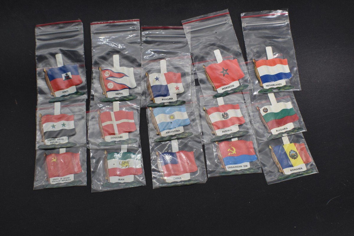 15) Metal International Flag Napkin Rings | eBay