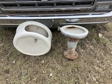 pillbox toilet Antique Porcelain White early