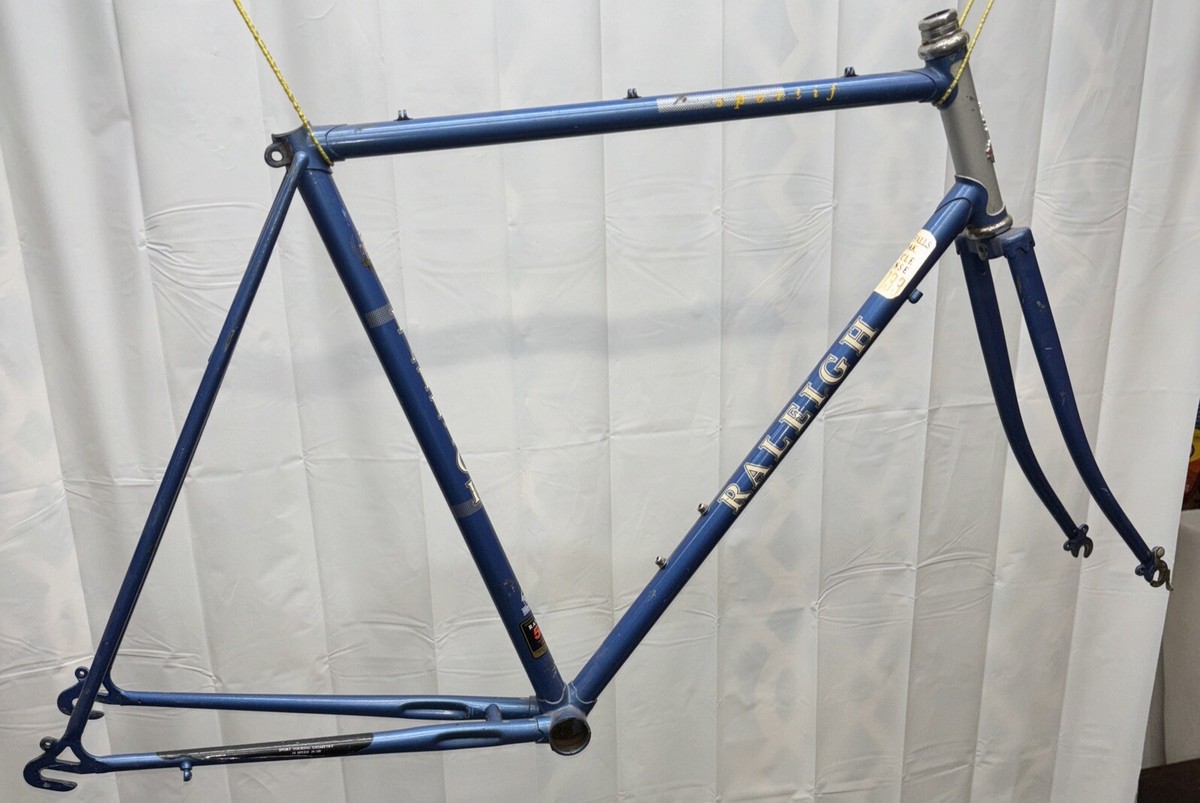 Vintage Raleigh Sportif Steel Road Bike Frame Blue/silver 57cm 120