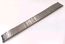 6 1/8" 156mm Long Silver Tone Stainless Steel Expansion 11/16" 17.2mm Watch Band
