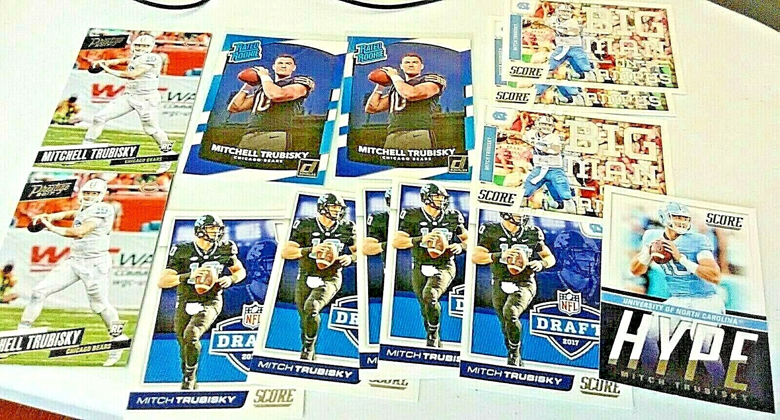 2017 MITCH TRUBISKY RC 13 SCORE PRESTIGE DONRUSS RATED ROOKIE MITCHELL