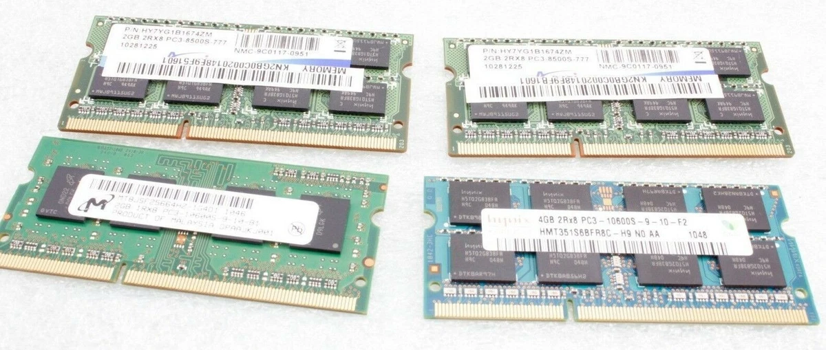 Enemistarse parque Dormitorio Laptop RAM Memory 10GB Total (3X2GB & 1X4GB) DDR3 2xR8 PC3-10600S SO-DIMM | eBay Enemistarse parque Dormitorio Laptop RAM Memory 10GB Total (3X2GB & 1X4GB) DDR3 2xR8 PC3-10600S SO-DIMM | eBay