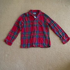 Men's Old Navy Flannel Long Sleeve Button Up Pajama Shirt, Medium New With Tags