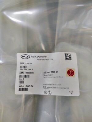 Pall Allegro 730456 500L Magnetic Mixer Standard Single-Use System