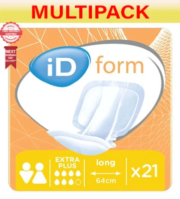 84 x iD Expert Form Extra Plus - Size 2 |Unisex Incontinence Pads |4 Packs of 21