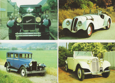 100/354 AK OLDTIMER- BMW 1938 + ADLER TRUMPF JUNIOR+ PACKARD 1927+ WANDERER W 11