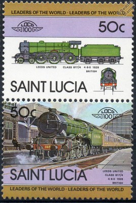 1928 LNER Leeds United B17/4 Class 4-6-0 Train Stamps / LOCO 100