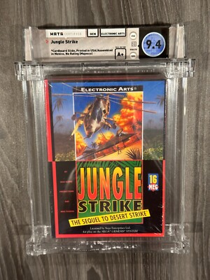 Jungle Strike Sega Genesis, New Sealed GRADED WATA 9.4 A+