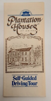 Vintage Plantation Houses of Gwinnett Self-Guided Driving Tour Pamphlet Georgia