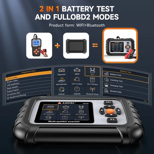 Check Engine ABS SRS Transmission OBD2 Scanner Car Diagnostic Tool Code Reader - Picture 6 of 13