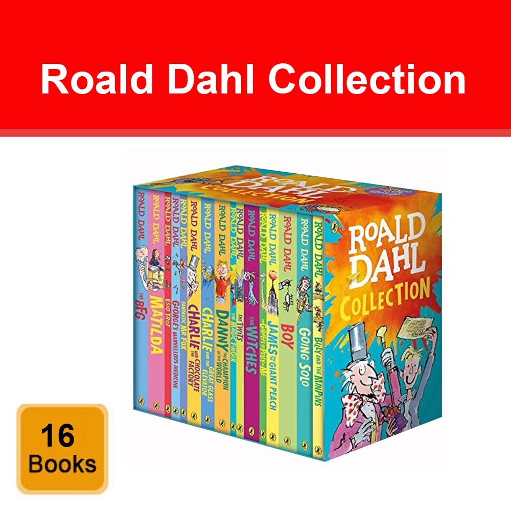 Roald Dahl Collection 16 Books Box Set Matilda, Witches, BFG