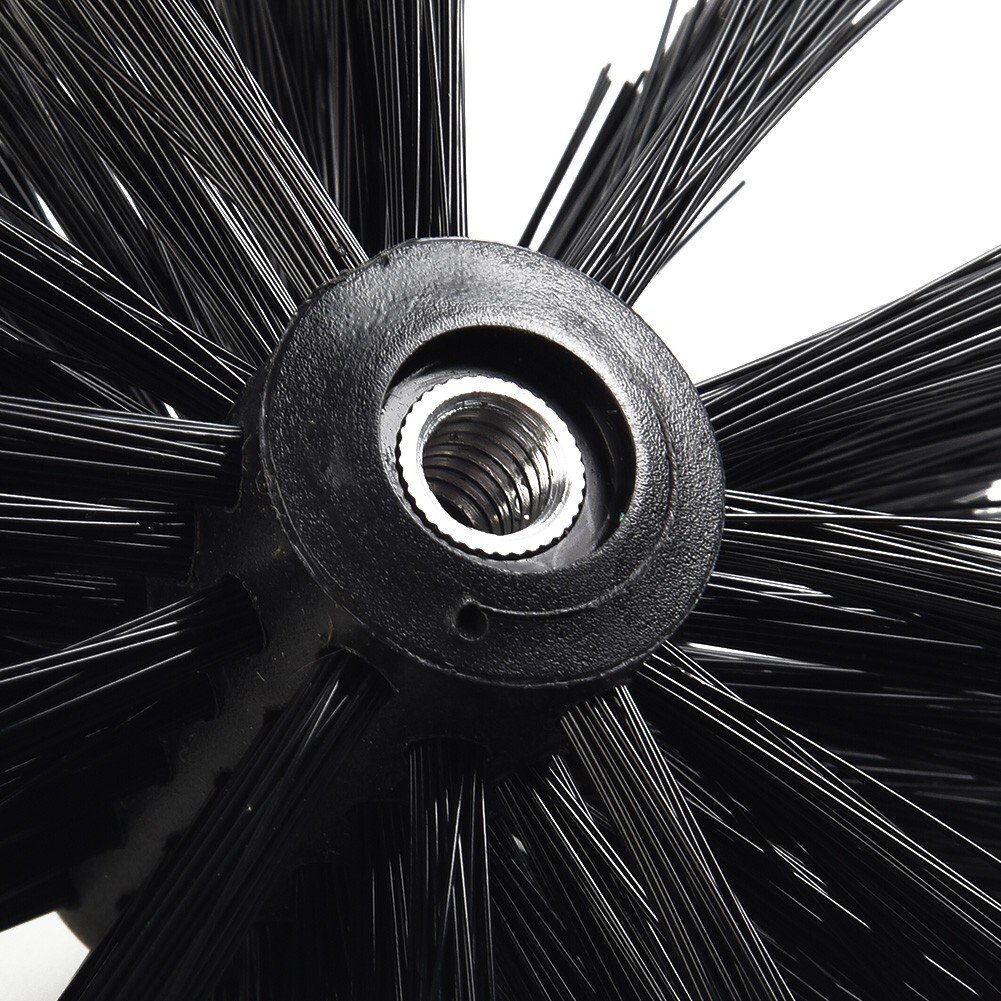 Flexible Chimney Sweep Set Flue Sweeping Brush Rod Kit Soot Cleaning