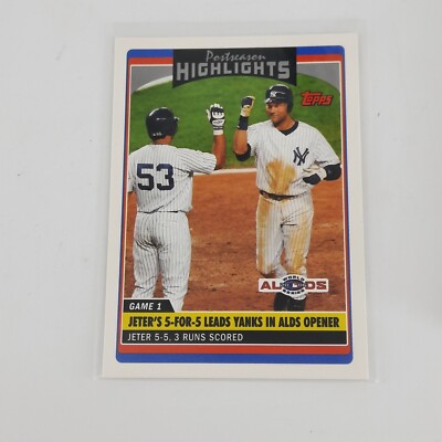 2006 Topps Updates & Highlights #UH183 Derek Jeter NYY New York Yankees 