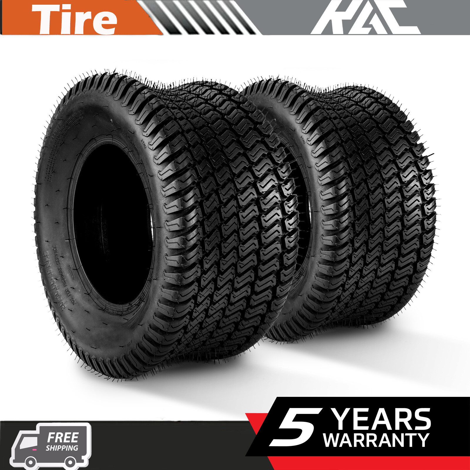 2pc 20x1010 4 Ply ATV Tires 20x10x10 All Terrain Z160 Tubeless For