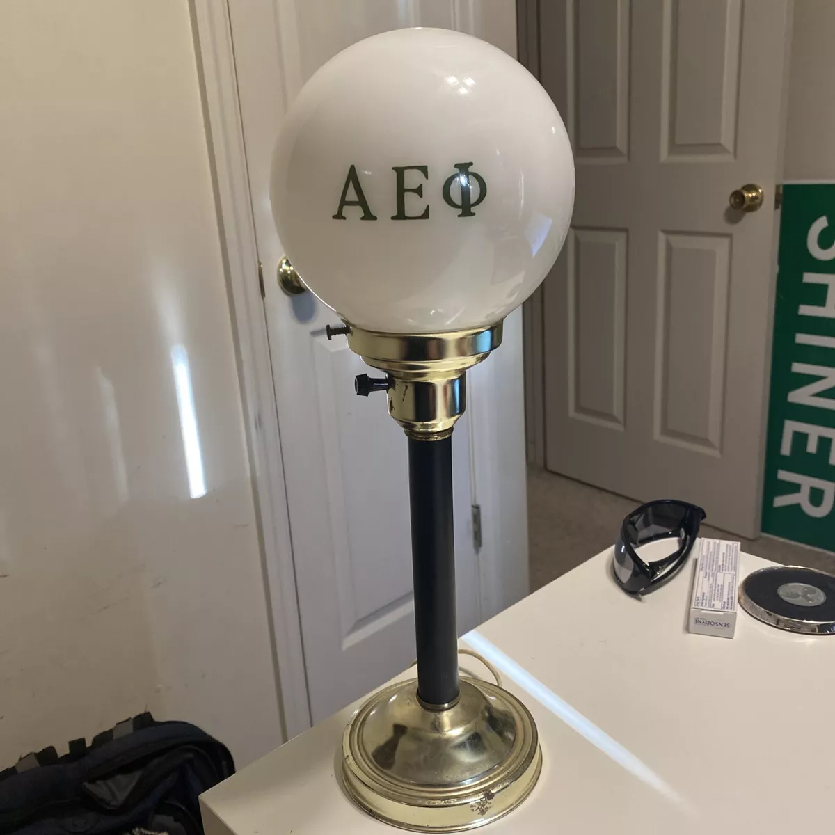 Vintage bar lamp globe deals