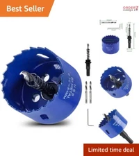 2 1/8 Inch Bi-Metal Hole Saw with Hex Shank for Precision Cutting Projects