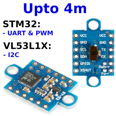 Arduino GY-53-L1X VL53L1X + STM32 Laser Ranging Breakout Modul ToF seriell PWM 