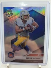 2021 Panini Mosaic Justin Herbert Silver Prizm #224 Los Angeles Chargers