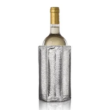Active Cooler Wine Chiller - Reusable Flexible Wine Bottle Cooler - Silver - ...