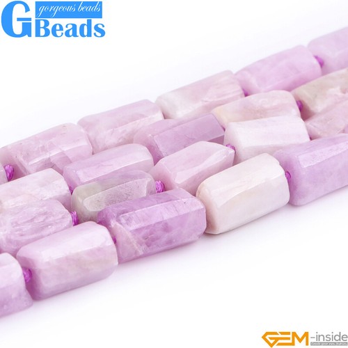 Natural Assorted Gemstone Faceted Tube Column Beads for Jewelry Making 8x12mm - Picture 144 of 192